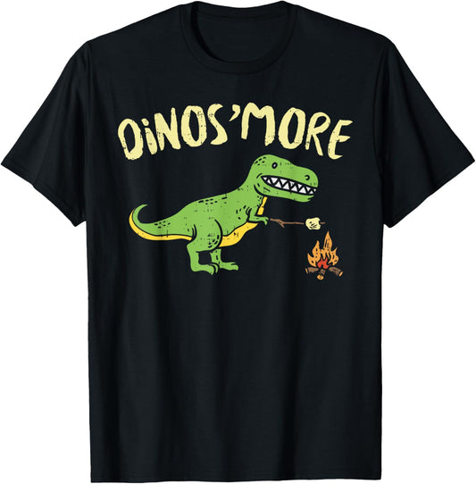 Dinosmore Funny Dino Smore Camping Dinosaur Camp Camper Gift T-Shirt