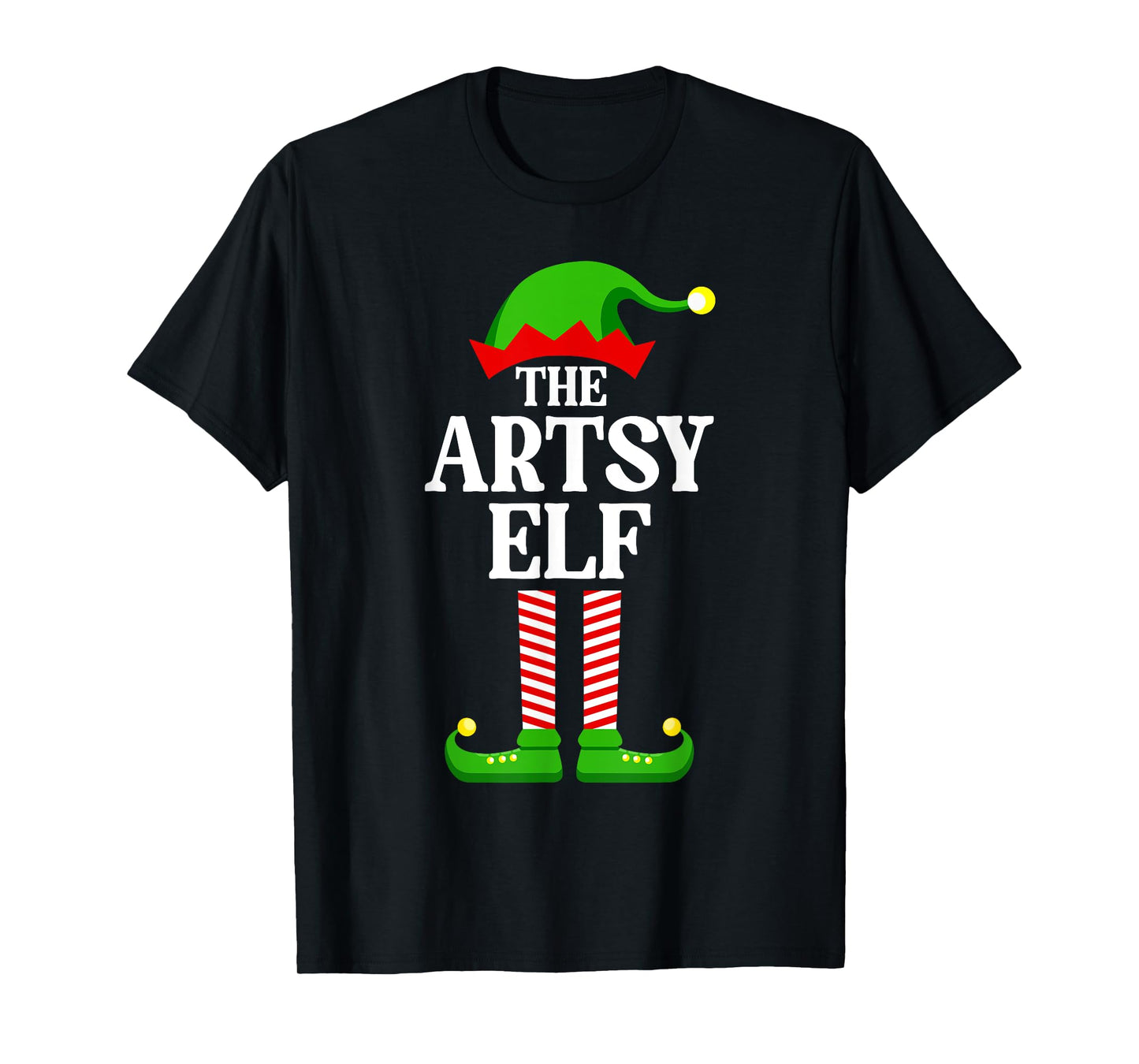Artsy Elf Family Matching Group Funny Christmas T-Shirt
