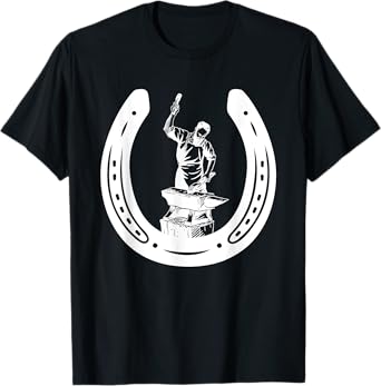 Farrier Horse Shoe Blacksmith Horse Lover Cowboy Cowgirl T-Shirt