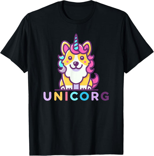 Unicorg unicorn corgi funny pun welsh corgi dog unicorn pun T-Shirt