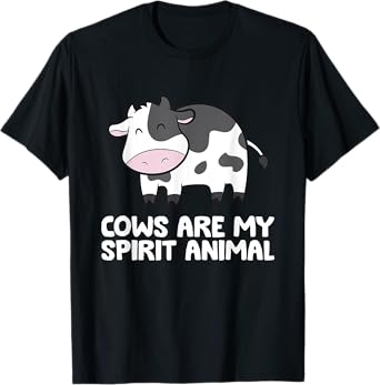 Cattle Cow Cows Are My Spirit Animal T-Shirt