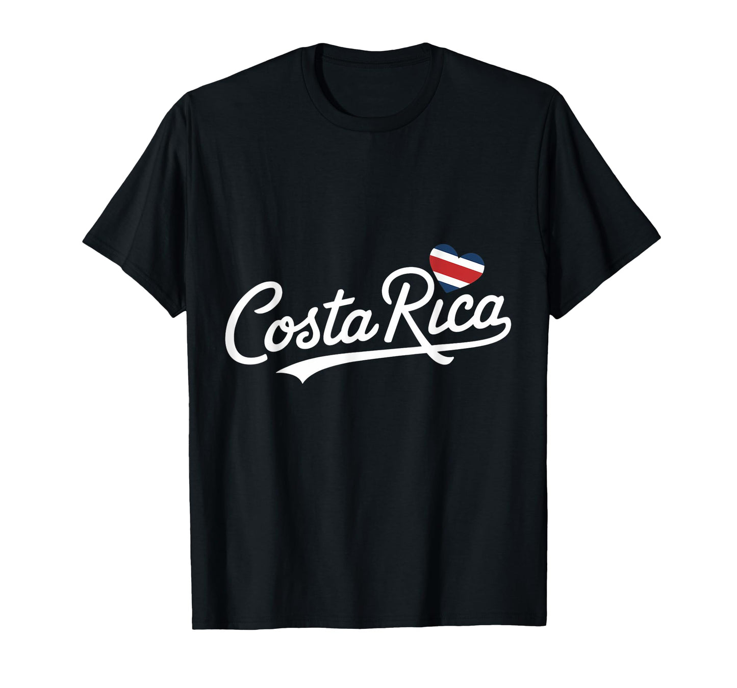 Costa Rica Heart Vacation Tropical Pura Vida Costa Rica Flag T-Shirt