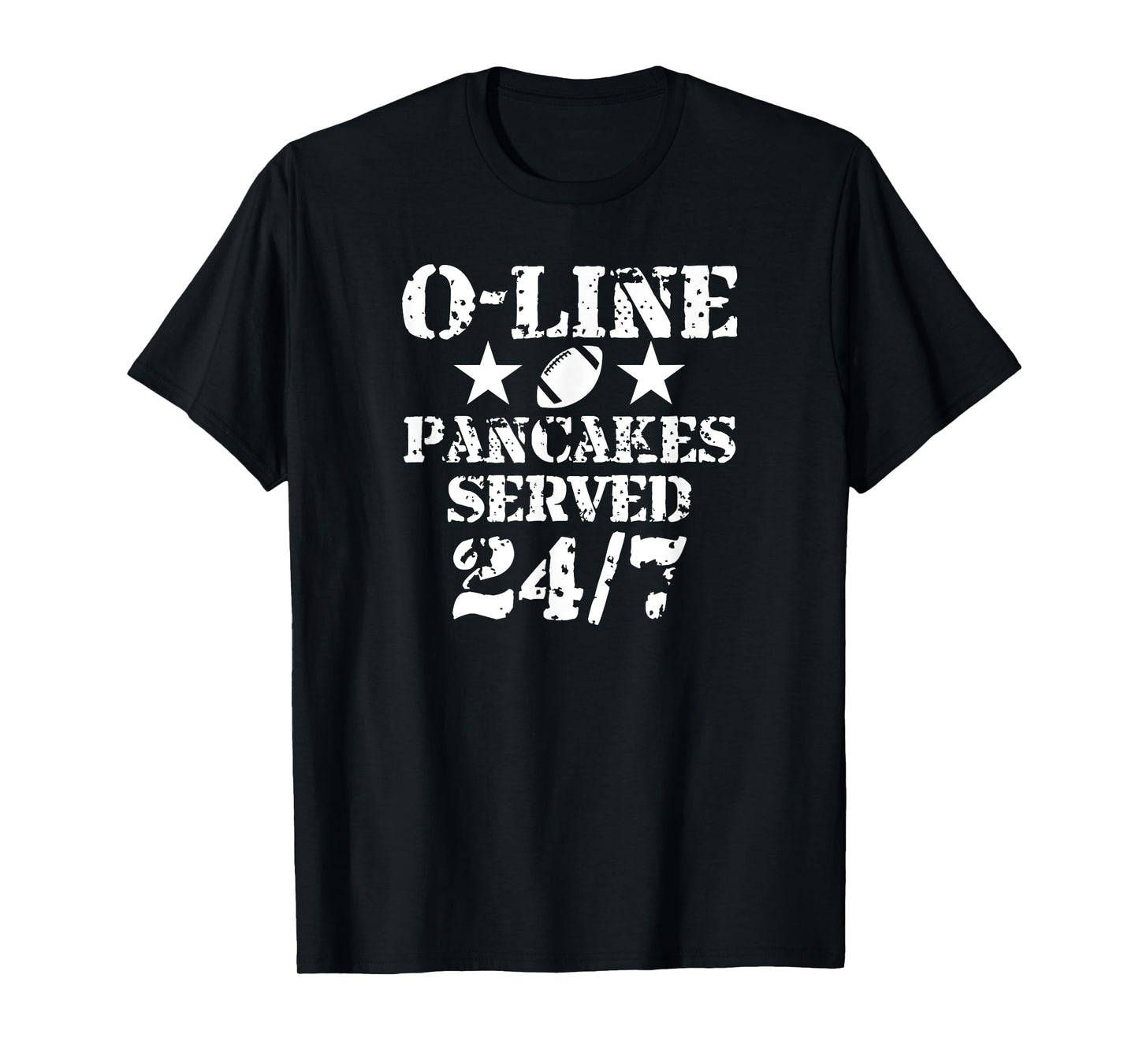 O-Line Pancakes Served 24/7 American Football Lineman T-Shirt