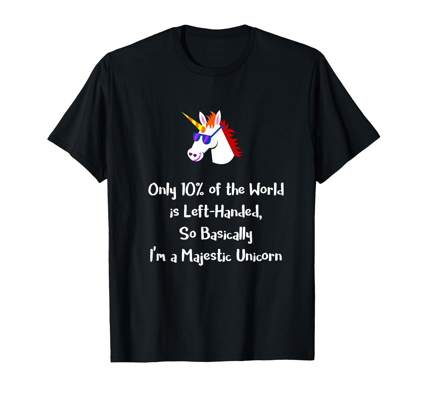 Only 10% of the World is Left-Handed Shirt, Southpaw Unicorn T-Shirt