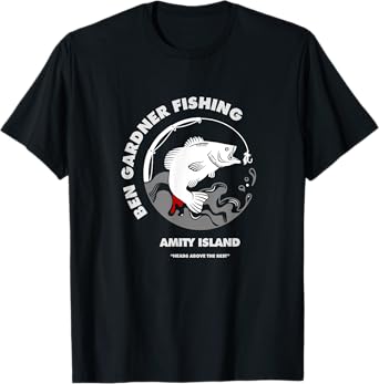 Ben Gardner Fishing Amity Island T-Shirt