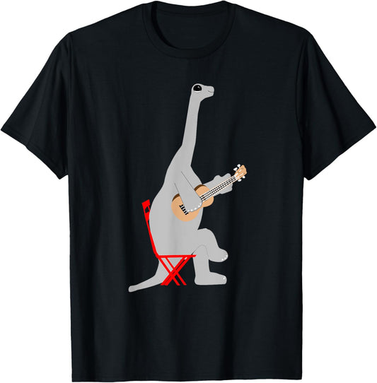 Dinosaur Ukulele Shirt Uke Player Gift Funny Music Dad