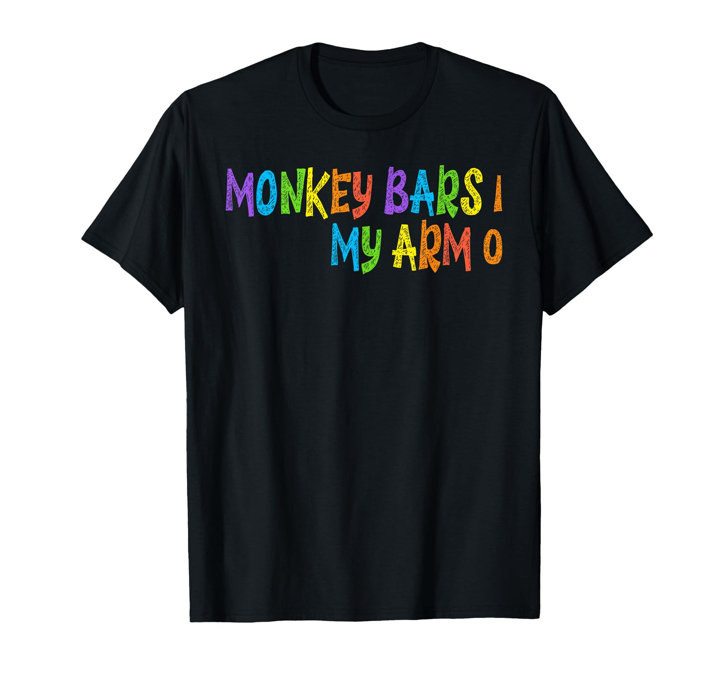 Funny Kids Monkey Bars Arm Injury Gift T-Shirt