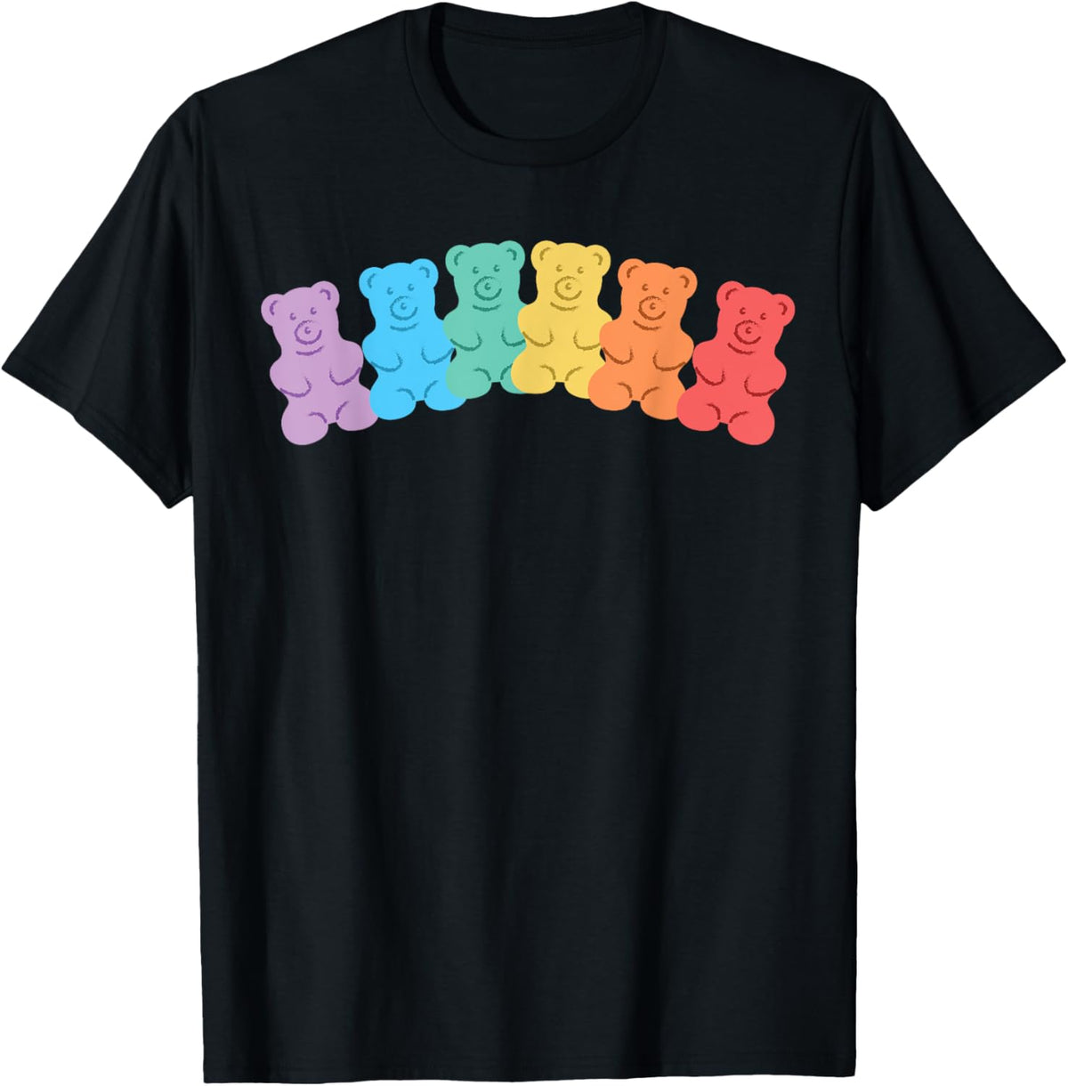 Gummy Bear Rainbow, Funny Gummy Bear T-Shirt