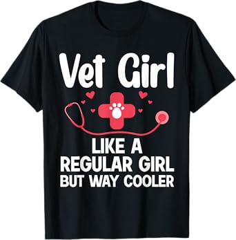 Funny Veterinarian Art For Girls Women Veterinary Week Lover T-Shirt