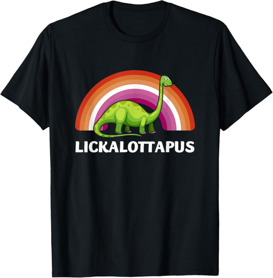 Funny Lesbian Flag Lesbian Pride Dinosaurs LGBTQ T-Shirt