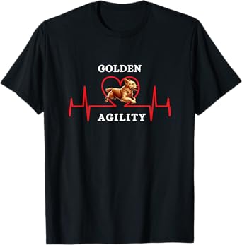 Dog Agility - my heart beats for Golden Retriever Agility T-Shirt