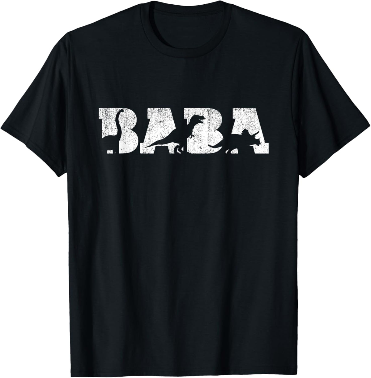 Baba Dinosaur Saurus Boys Girls Fathers Day Gift Idea T-Shirt