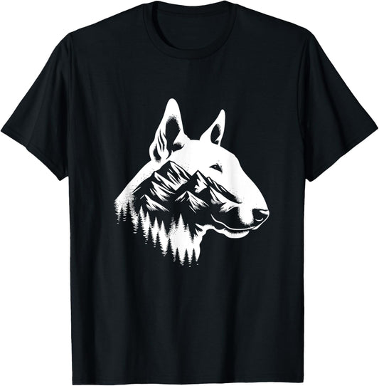 Bull Terrier Lover Theme Designs Bull Terrier Dog Nature Graphic Design T-Shirt