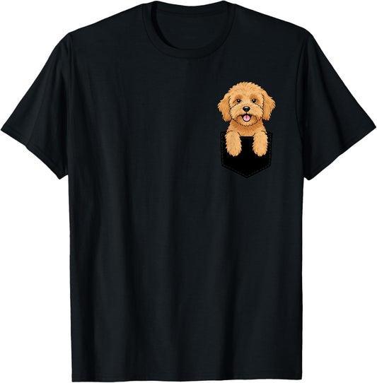 Goldendoodle Pocket Cute Dog Lover Owner Men Women Kids T-Shirt