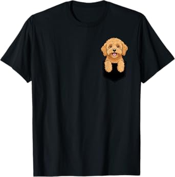 Goldendoodle Pocket Cute Dog Lover Owner Men Women Kids T-Shirt