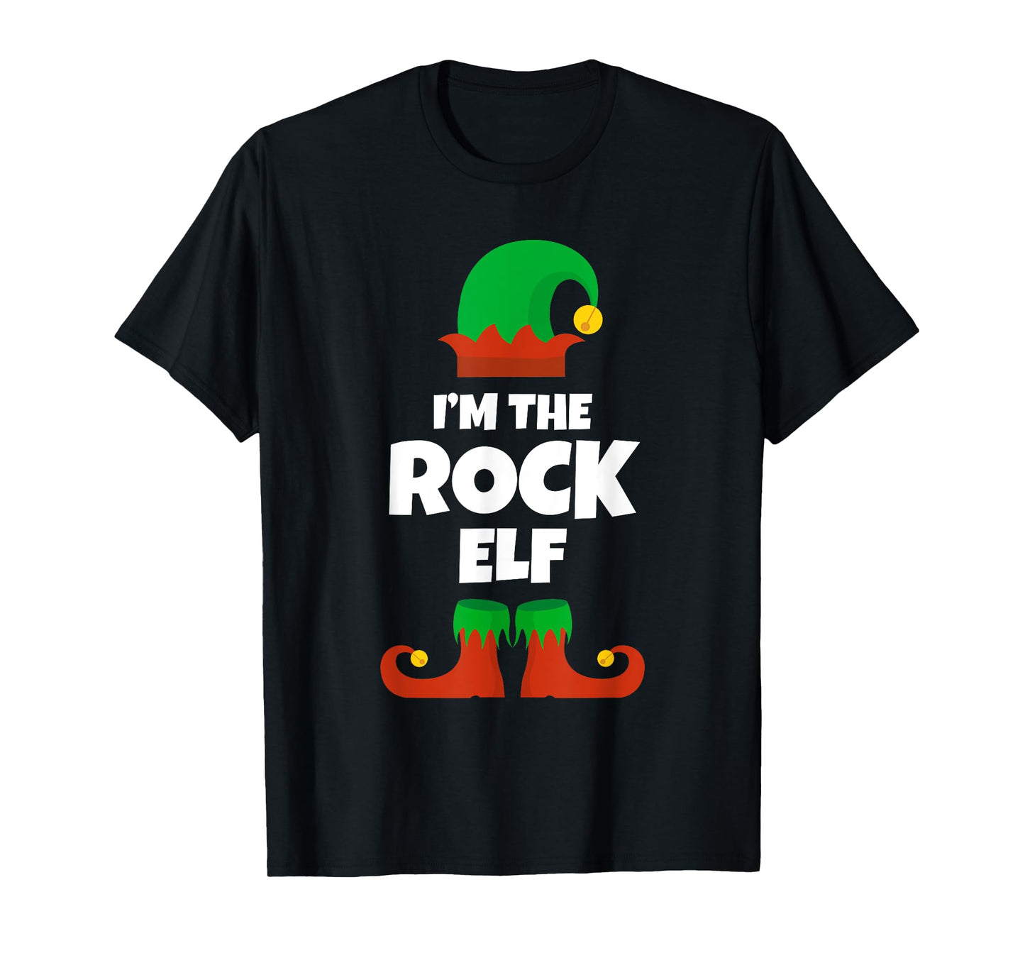 I'm The Rock Elf Family Pajama Christmas And Roll Music T-Shirt