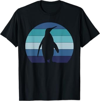 Antartica Animal Gift Retro Penguin T-Shirt