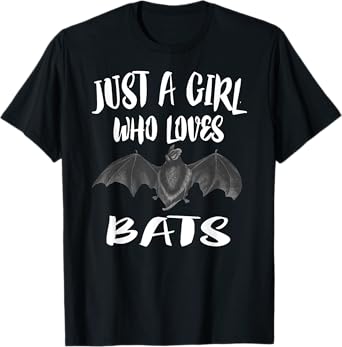 Just A Girl Who Loves Bats Animal Lover Gift T-Shirt
