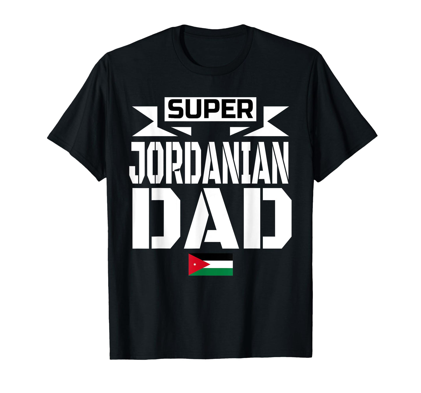 Mens Storecastle: Jordanian Dad Father's Day Jordan Flag T-Shirt