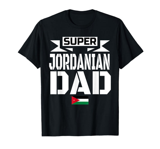 Mens Storecastle: Jordanian Dad Father's Day Jordan Flag T-Shirt