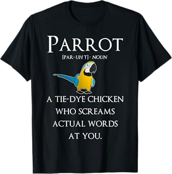 Cool Bird Gifts Funny Pet Parrot Definition Macaw T-Shirt