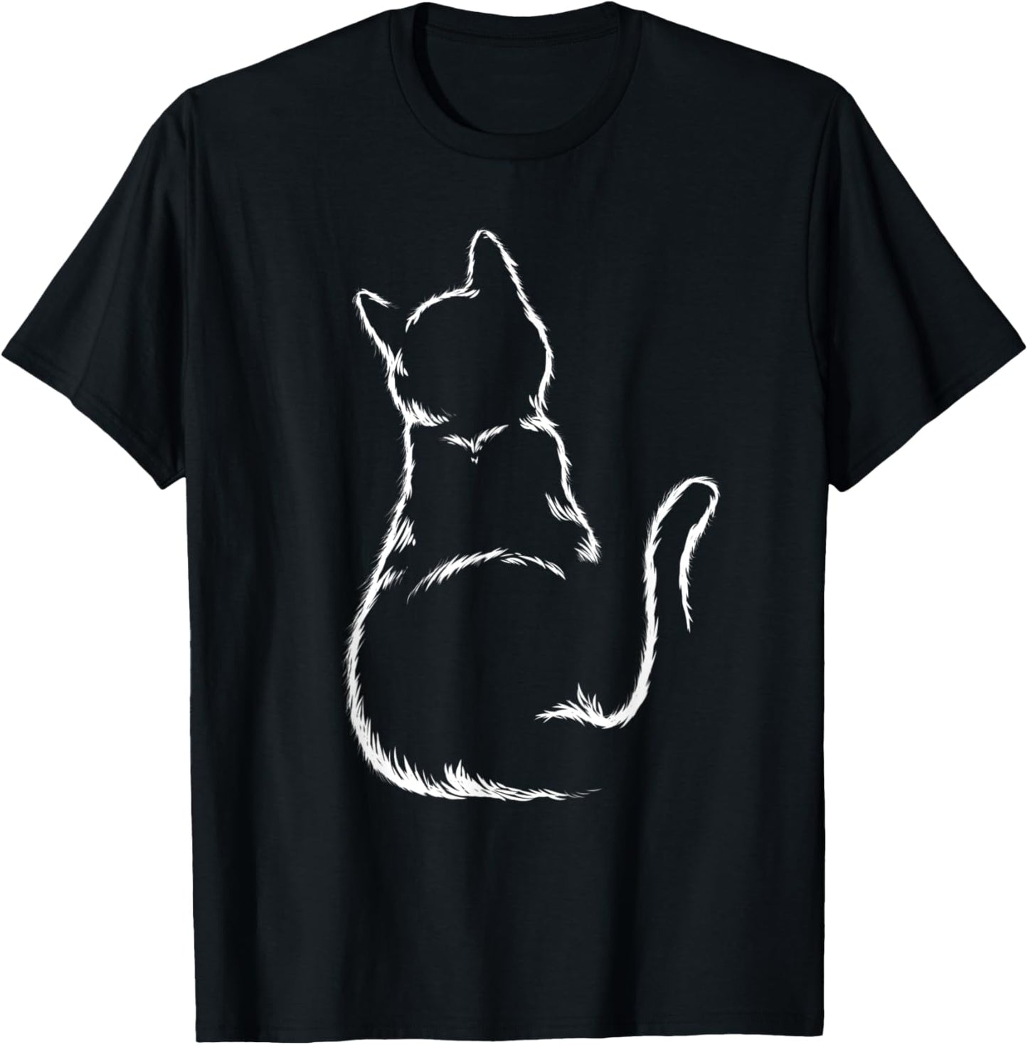 Cats Silhouette Kitten Heart Love Girl Boys Children T-Shirt