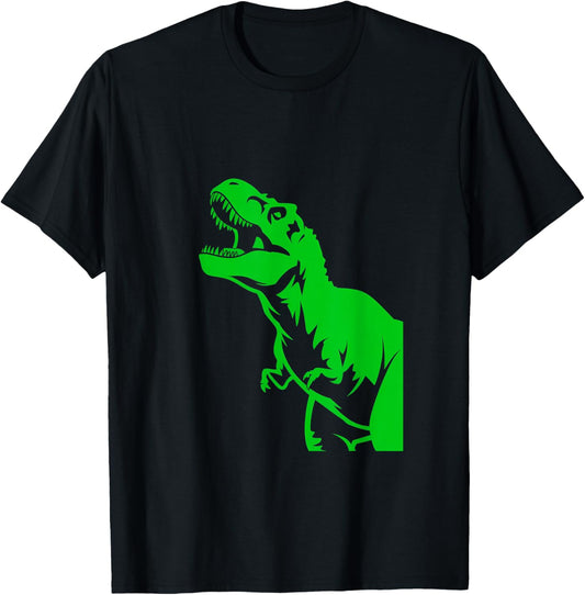 Dino Silhouette – Minimalist Prehistoric Graphics T-Shirt