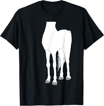 Halloween Horse Body White Costume Shirt for Kids T-Shirt