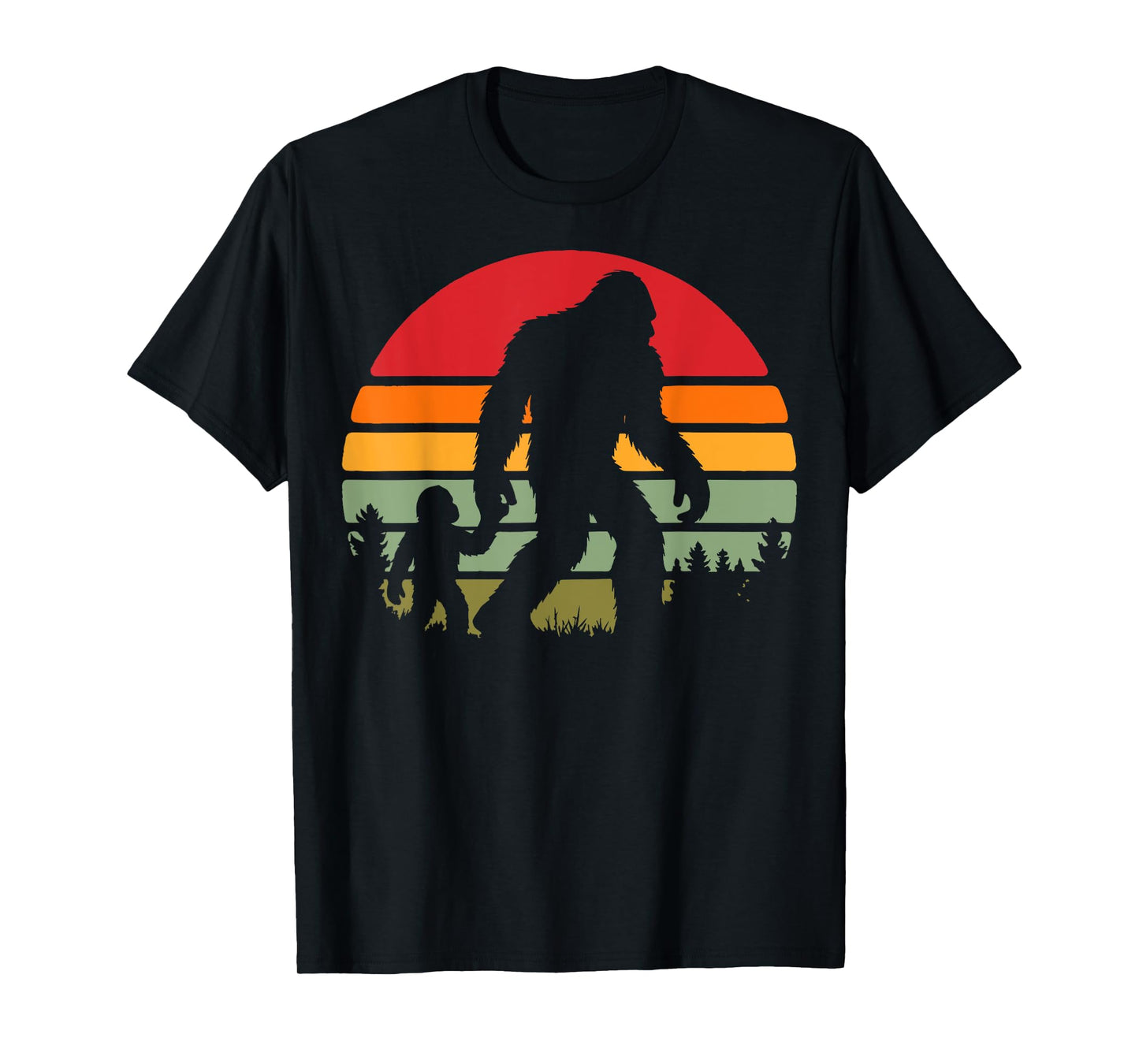 Bigfoot Son Father's Day Matching T-Shirt