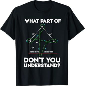 Funny Barrel Racing Gift For Women Men Horse Riding Rodeo T-Shirt