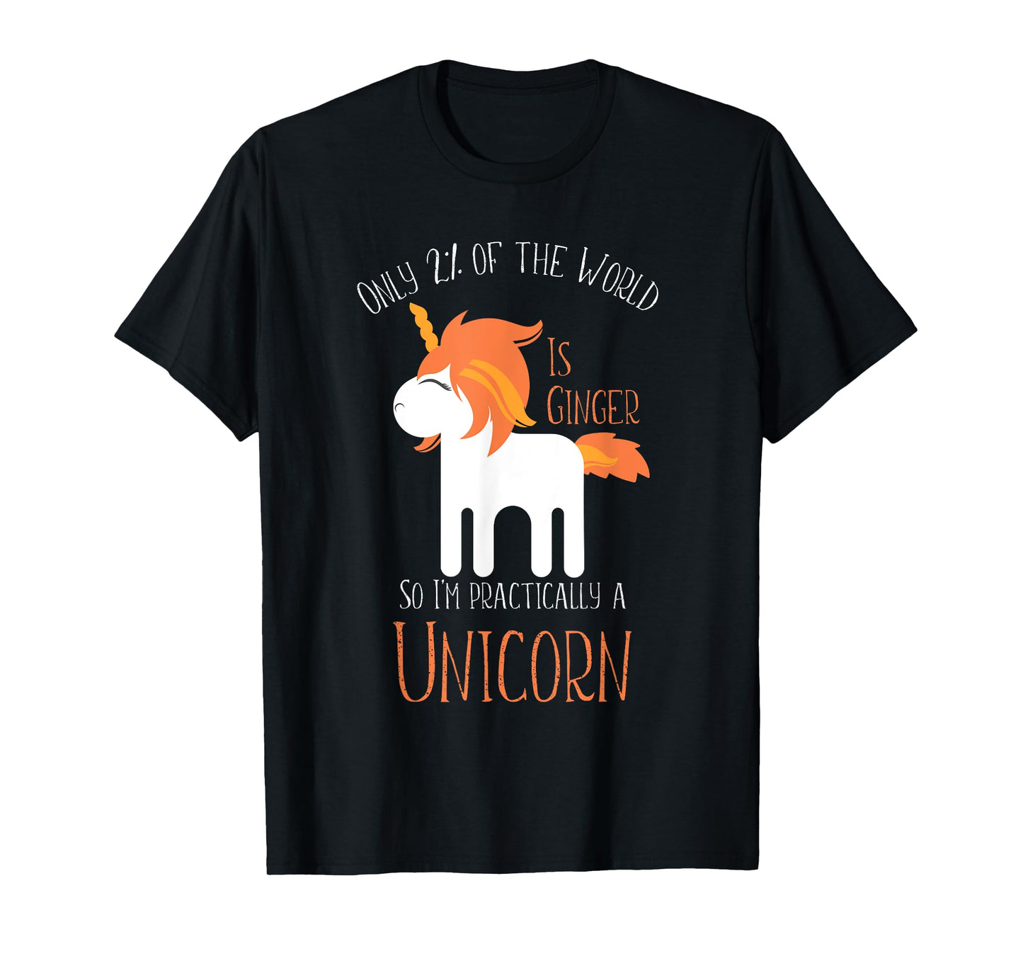 Funny Redheads Tshirt for Women and Kids Ginger Unicorn T-Shirt