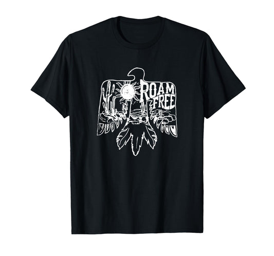 Camping Life Desert Thunderbird Roam Free T-Shirt