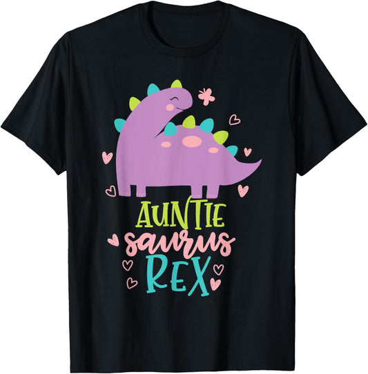 Auntie Saurus Rex Dinosaur Aunt T-Shirt
