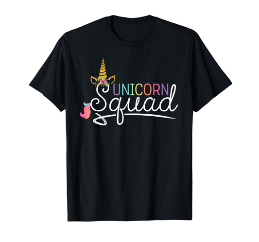 Unicorn Squad with horn T-Shirt