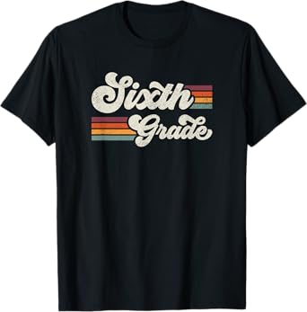 Retro Sixth Grade Teacher Back To School T-Shirt