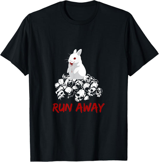 Run Away Bunny Funny Unisex Design T-Shirt