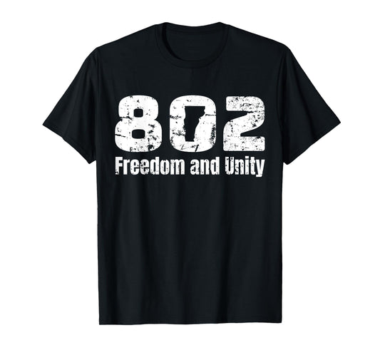 802 Vermont T-Shirt - Freedom and Unity