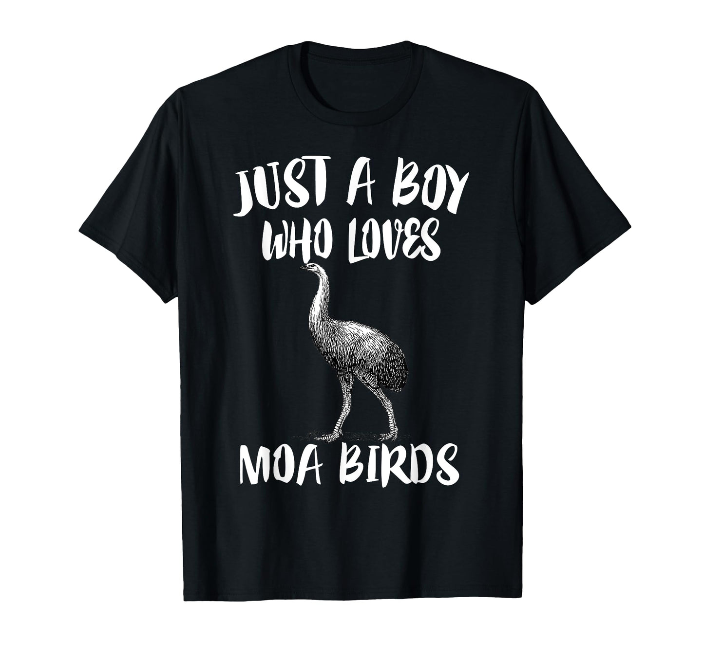 Just A Boy Who Loves Moa Birds Birding T-Shirt