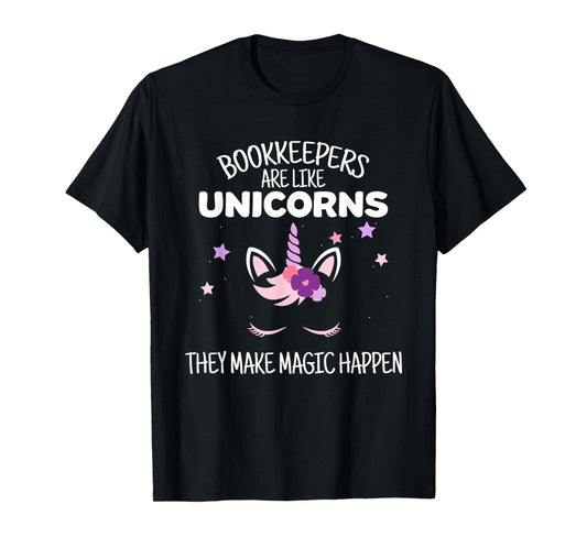 Unicorn Bookkeeper Gift, Bookkeeper T-Shirt