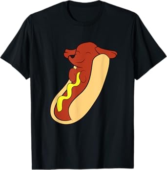 Hotdog Lover Hotdog Dachshund Hot Dog T-Shirt for Men Women Girls Kids