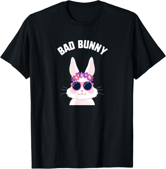 Easter Bad Bunny Sunglasses Kids Candy Spring Bunny Gift T-Shirt
