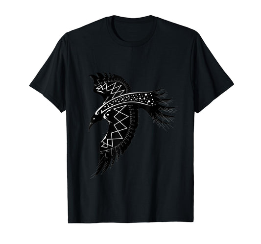 Crow Raven Norse Viking style gift for Vikings lover T-Shirt