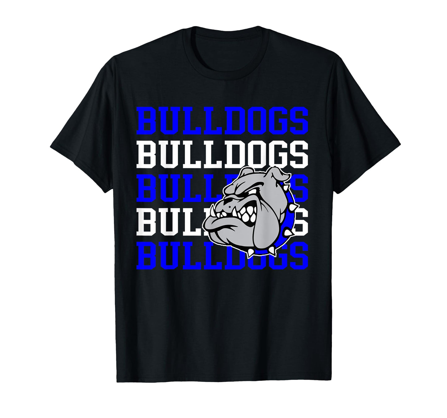 Bulldogs School Spirit Bulldog Mascot Teacher Back to School Men Women Kids T-Shirt