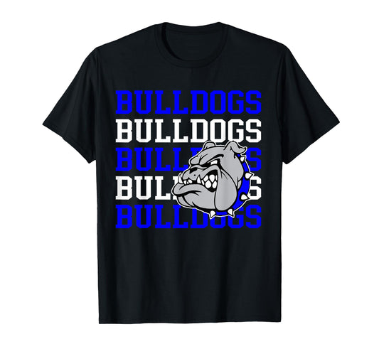 Bulldogs School Spirit Bulldog Mascot Teacher Back to School Men Women Kids T-Shirt