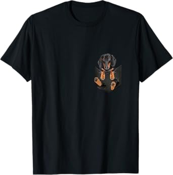 Dog Lovers Gifts Dachshund in a Bag Men Women Girls Kids T-Shirt