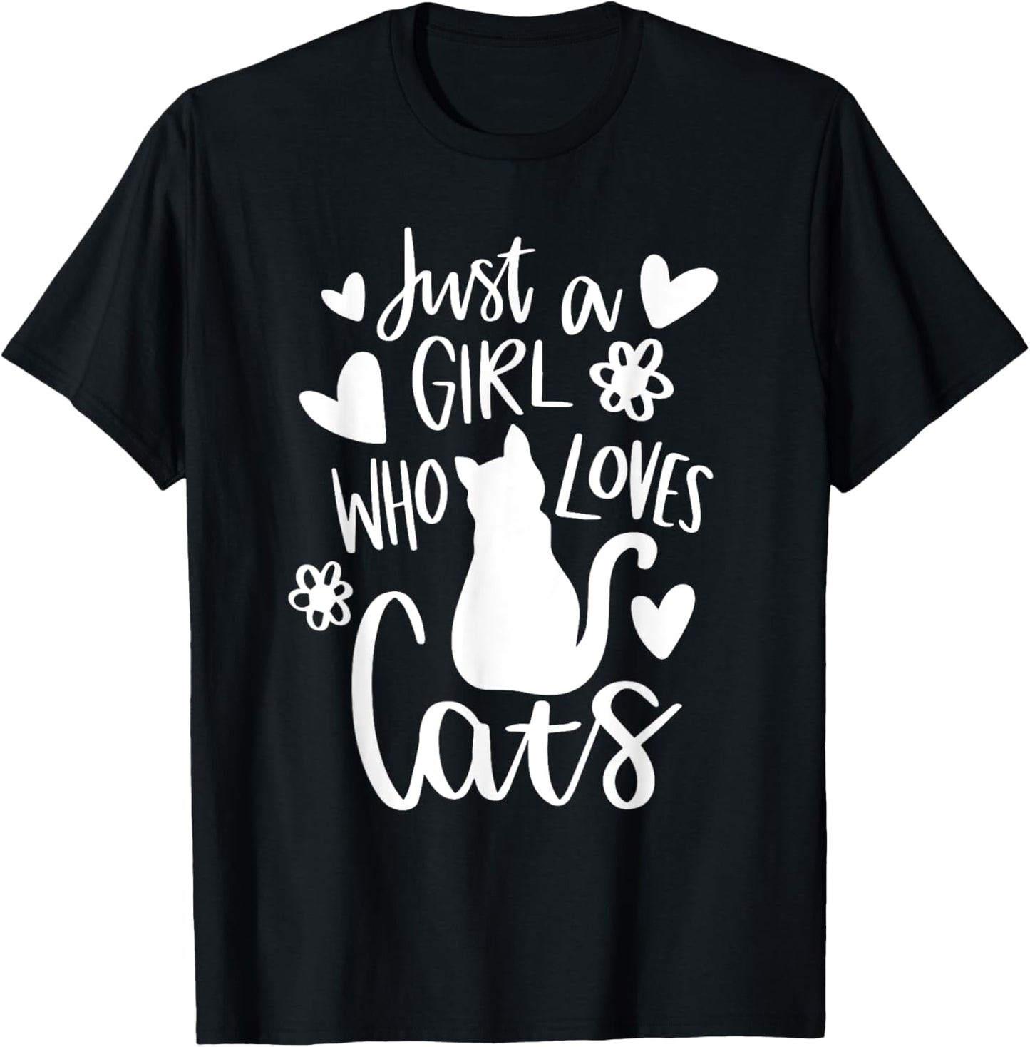 A Girl Who Loves Cats, cats lover T-Shirt
