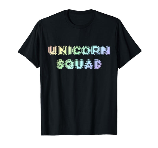 Unicorn Squad Shirt - Cute Rainbow Design for Women & Girls T-Shirt