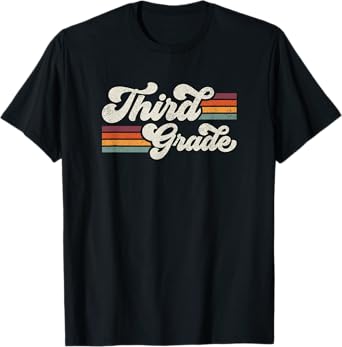 Retro Third Grade Teacher Back To School T-Shirt