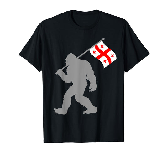 Sak’art'velo or Georgian Flag on Georgia Flag T-Shirt