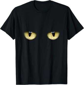 Black Cat Eyes Men Women Kids T-Shirt